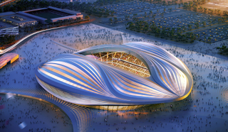 Hadid’s design for Qatar’s World Cup stadium, easily her most controversial project